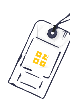 Losty Tag with QR Code
